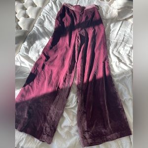 Free People velvet flare pants